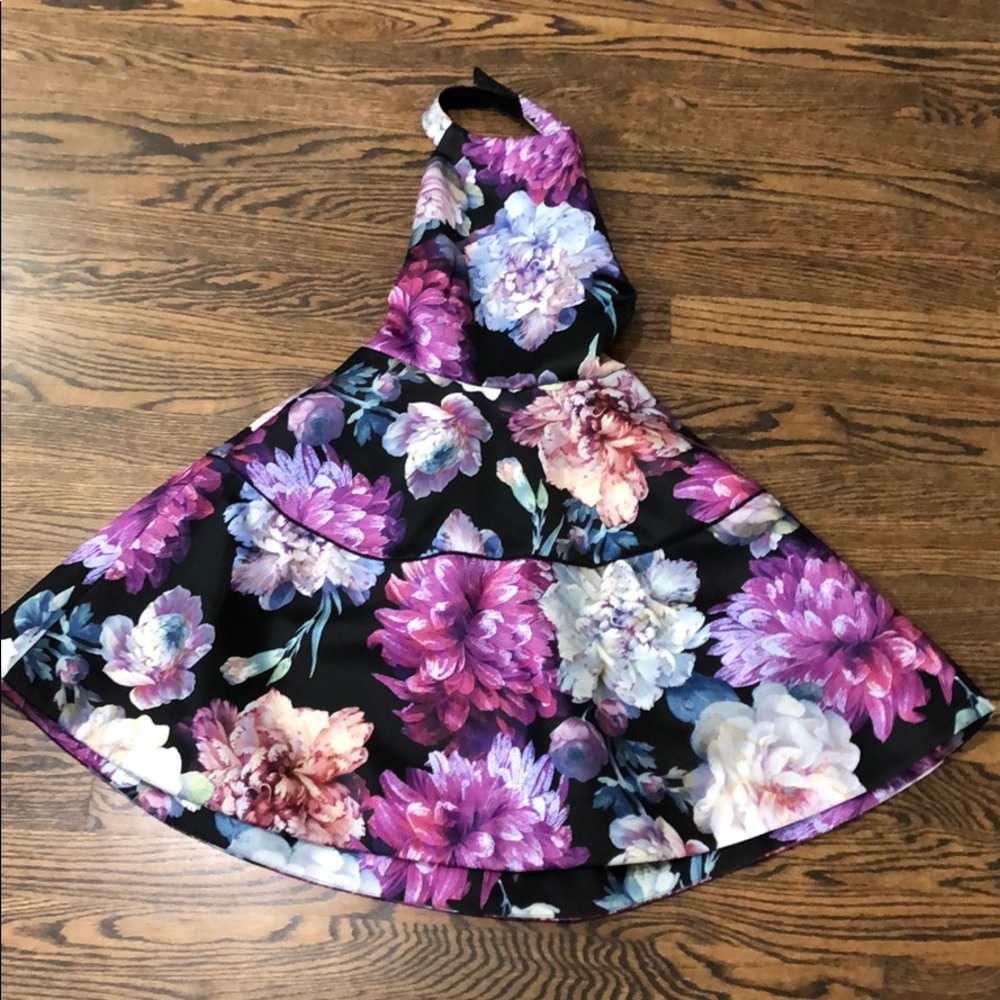NBD low back halter dress